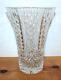10 Flared Waterford Cut Crystal Vase Signed, Heavy, Elegant, Large