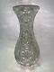 12 H American Brilliant Period Abp Clear Cut Glass Vase Thick Glass Crystal