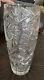 14 Tall Brilliant Cut Clear Glass Vase Umbrella Cane Stand Ornate Sawtooth 9 Lb