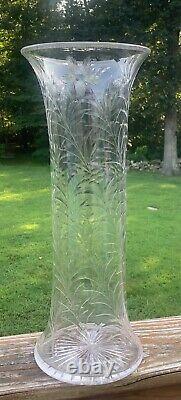 16 Dorflinger Cut Glass Rock Crystal Vase