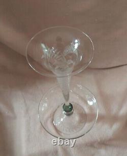1870s Sandwich Glass Blown and Cut Epergne