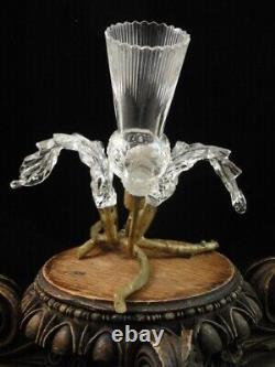 1902 RD English Cut Art Glass THISTLE Vase / Epergne WEBB or John Walsh Walsh