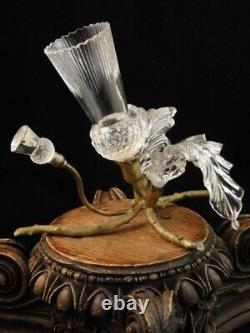 1902 RD English Cut Art Glass THISTLE Vase / Epergne WEBB or John Walsh Walsh
