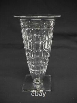 1920's Vintage Art Deco HAWKES CUT GLASS VASE VERNAY PATTERN-9-3/8-VG