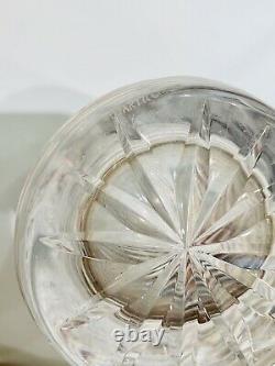 1990s Vintage Tiffany & Co Crystal Vase Wheel Cut Signed