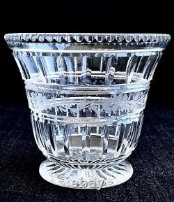 19th Century Cut Glass and Footed Vase Engraved