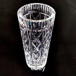 1 (One) WATERFORD GIFTWARE Cut Crystal 8 in Flower Vase Signed RETIRED