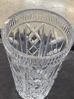 1 (One) WATERFORD GIFTWARE Cut Crystal 8 inch Vase Signed DISCONTINUED
