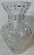 Abp American Brilliant Cut Crystal Glass Vase 8pthobstars Starburst Fans Antique