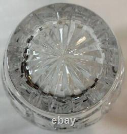 ABP American Brilliant Cut Crystal Glass Vase 8PtHobstars Starburst Fans Antique