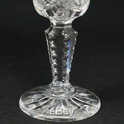 ABP American Brilliant Cut Crystal Vase 10.5 Tall Luzerne Glass Co Olga Pattern
