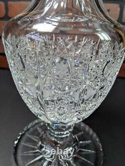 ABP American Brilliant Cut Glass Vase Large