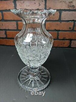 ABP American Brilliant Cut Glass Vase Large
