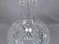 ABP American Brilliant Period Fans & Hobstars Cut Glass 14 Inch Vase