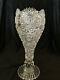Abp Kelly Steinman Cut Glass Chalice Vase 14.5 X 5 1/4 Late 1890's