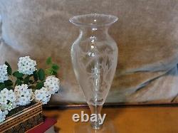 ABP Sterling Cut Glass Company 8 Vase Signed Ornately Cut Beautiful #0563