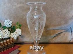 ABP Sterling Cut Glass Company 8 Vase Signed Ornately Cut Beautiful #0563