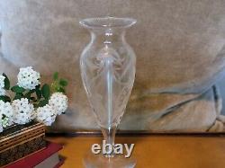 ABP Sterling Cut Glass Company 8 Vase Signed Ornately Cut Beautiful #0563