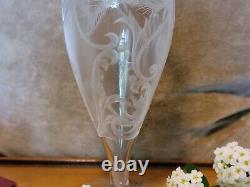 ABP Sterling Cut Glass Company 8 Vase Signed Ornately Cut Beautiful #0563