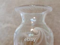 ABP Sterling Cut Glass Company 8 Vase Signed Ornately Cut Beautiful #0563