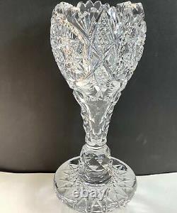 ABP cut glass vase antique BD