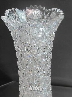 ABP cut glass vase antique Russian