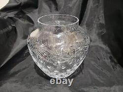 Abp Cut Glass Antique Hawkes Vase /jar Floral Cut, Signed