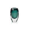 Albi Emerald Cut Glass Vase