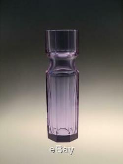 Alexandrite Art Glass Vase Moser Cut Glass Purple Blue Colour changing
