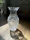 American Brilliant Abp Cut Glass Crystal Large Scalloped Vase 10