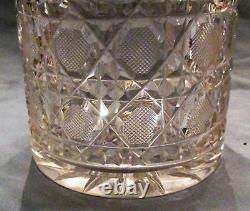 American Brilliant Cut Glass Cylinder Vase