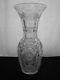 American Brilliant Cut Glass Huge 17 Flaring Vase By Sinclaire Impressive