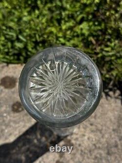 American Brilliant Cut Glass Vase. Excellent Ultra Rare Antique Piece