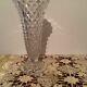 American Brilliant Diamond Cut Glass Crystal Vase