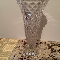 American Brilliant Diamond Cut Glass Crystal Vase