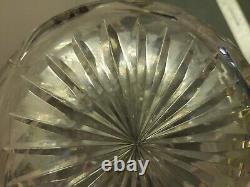 American Brilliant Intaglio Daisy Pattern Cut Glass Flared Vase