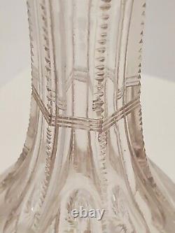 American Brilliant Period Cut Glass decanter, Antique ABP Decanter
