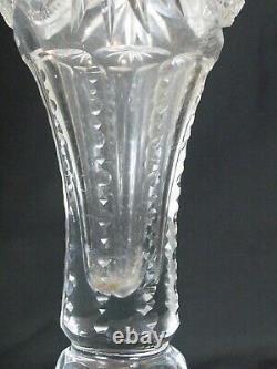 Antique Abp American Brilliant Abcg Cut Glass 12 Chalice Vase