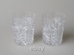 Antique American, Brilliant Period Cut Glass Vase & 2 Glasses, Cups Circa 1900