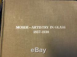 Antique Bohemian Czech Moser Glass Art Deco Smoky Grey Gray Facet Cut Glass Vase