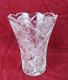 Antique Cut Glass Flower Table Vase 10 1/2