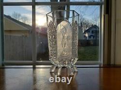 Antique Gillander & Sons EAPG Celery Vase Nude / Fine Cut Panelled Aka Classic