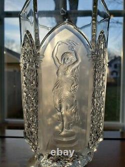 Antique Gillander & Sons EAPG Celery Vase Nude / Fine Cut Panelled Aka Classic