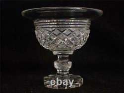 Antique Late 19th Century Anglo Irish Style Cut Glass Pedestal Bowl