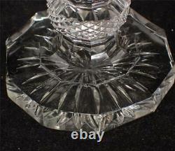 Antique Late 19th Century Anglo Irish Style Cut Glass Pedestal Bowl