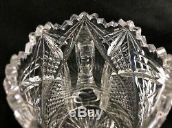 Antique Libbey ABP Cut Glass CORINTHIAN Pattern 9 Jug Pitcher Signed