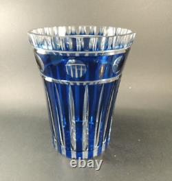 Antique Moser Unique Papal Hand Cut Cristal Glass Vase