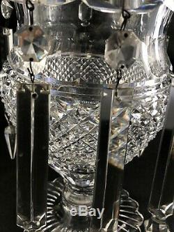 Antique Pairpoint ABP Cut Glass RAISED DIAMOND 9 1/2 Lustre Luster Vase