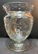 Antique Pairpoint Free Blown & Intaglio Cut Crystal Footed Baluster Form Vase