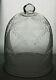 Antique Victorian Hand Cut Glass Display Bell Jar Dome Cloche